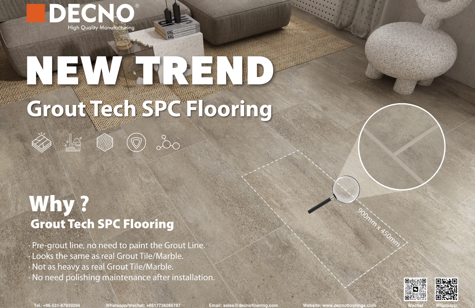Suelos Grout Tech SPC | DECNO