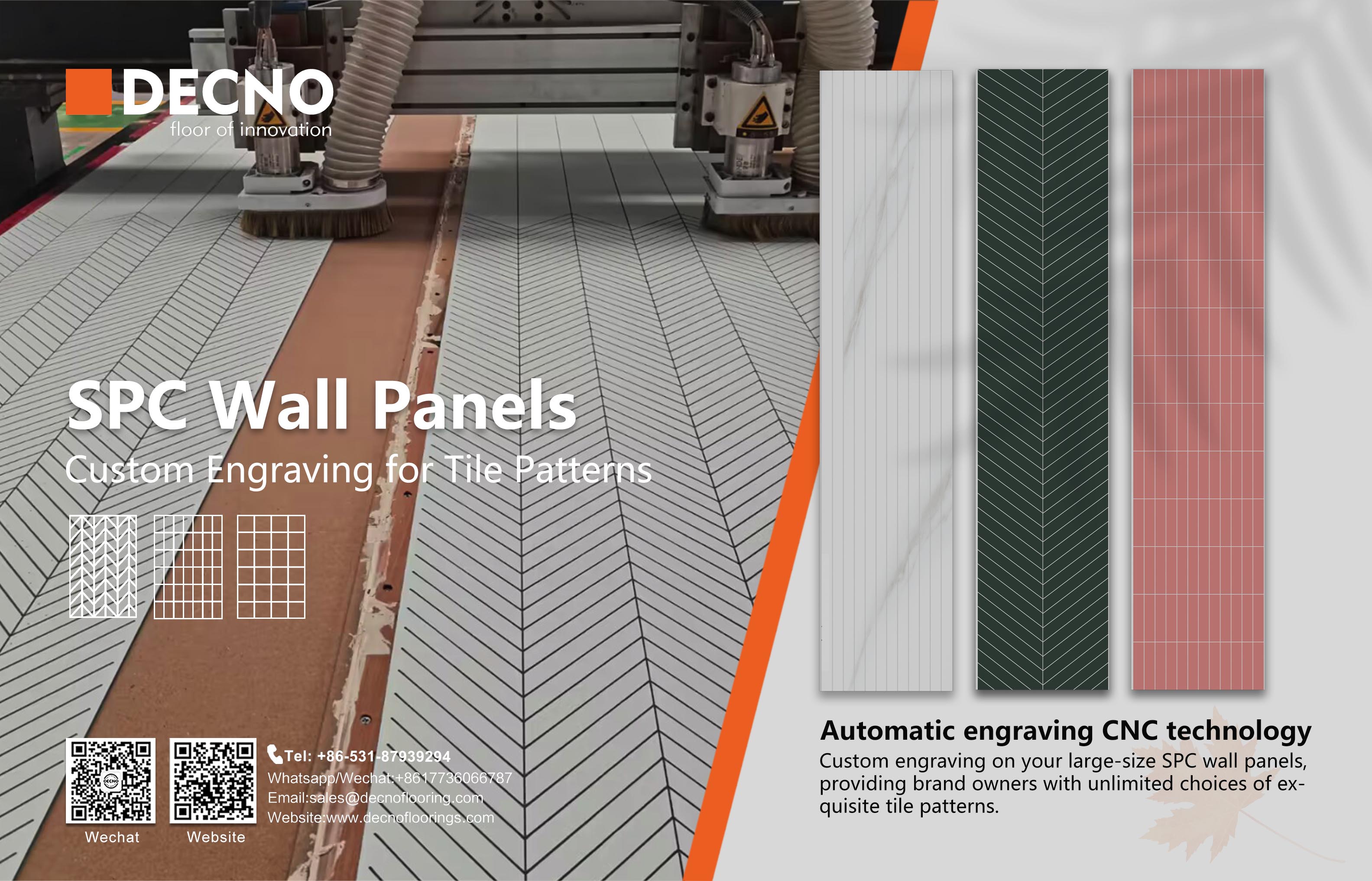 Panel de pared SPC grabado | DECNO Panel de pared SPC grabado | DECNO