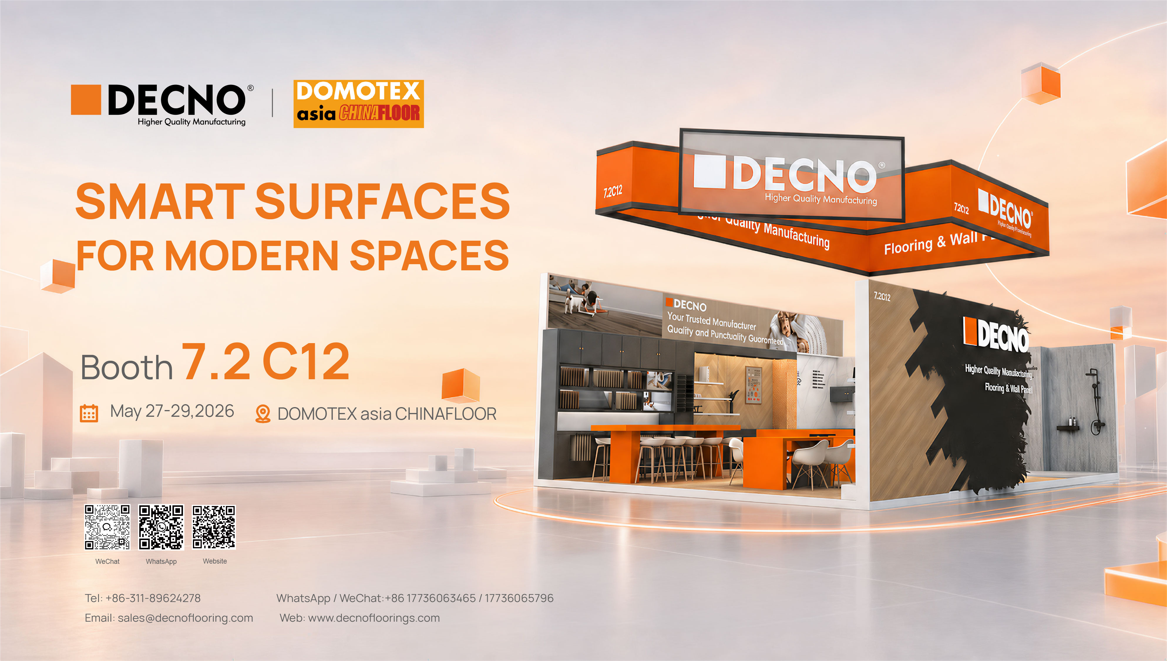 Fabricante de Pisos SPC y Paneles de Pared – DECNO en DOMOTEX asia