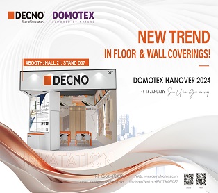 Nuevas tecnologías de suelos en DOMOTEX Hannover 2024 - DECNO