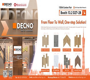 DECNO-Obtenga nuevos pavimentos y revestimientos en la Feria de Cantón